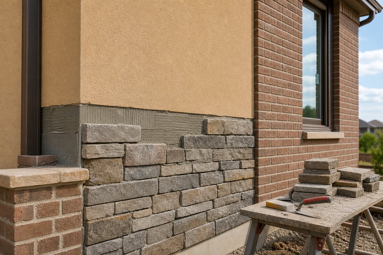 Stone and Brick Veneer by Southwest Stucco